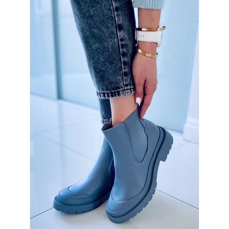 Carey LT.BLÅ Jodhpur stövlar 2