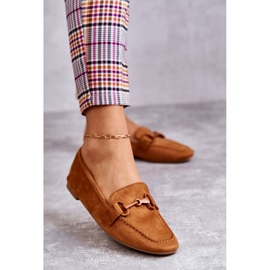 Mocka loafers med Camel Santi dekoration brun 1