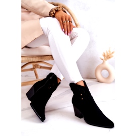 S.Barski Mocka dam svarta cowboystövlar Devon 3