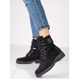 Kvinnliga arbetare gjorda av ekologisk Shelovet mocka svart 2