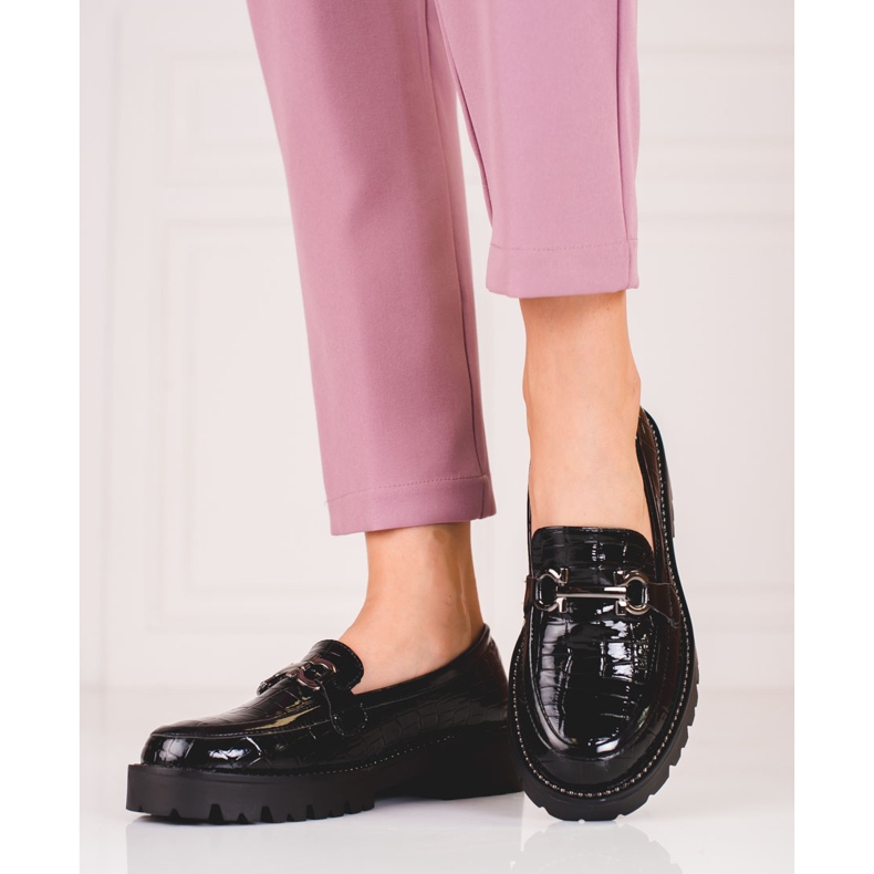 Dammockasiner på en tjock Shelovet-sula svart 1