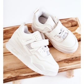 FR1 Barn Sportskor i läder Vit Marisa 2