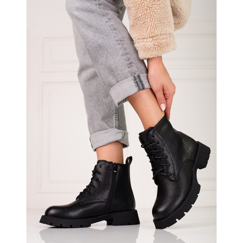 Klassiska Shelovet-snörsväskor för kvinnor svart 1