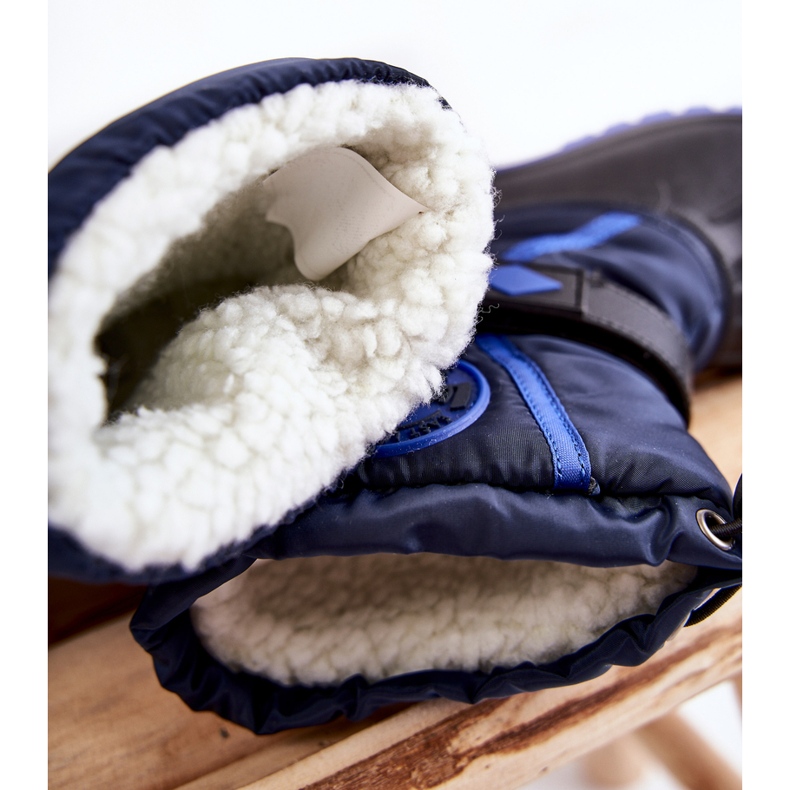 Varma snöstövlar för barn Lee Cooper LCJ-21-44-0522 Marinblå svart 1