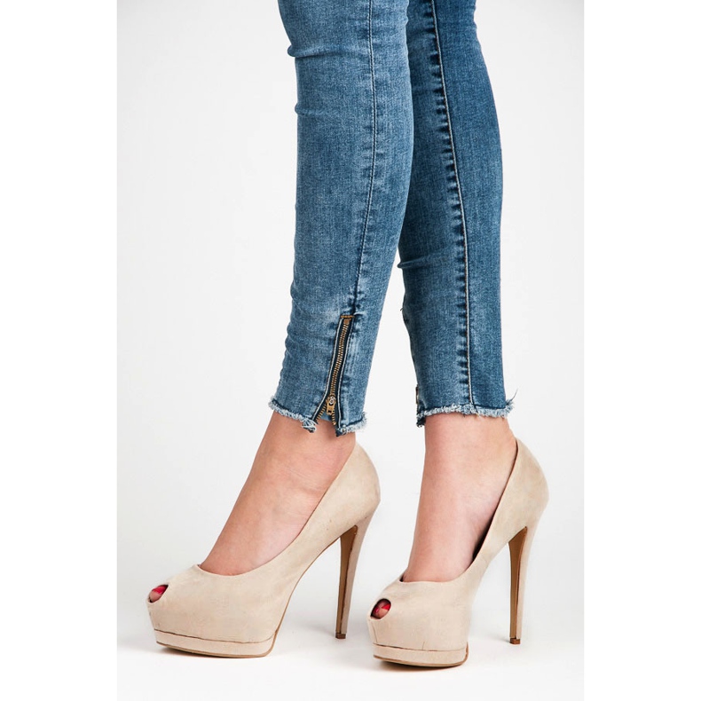 Vices Mockaklackar med öppen tå brun 2