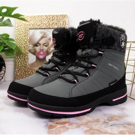 Grå vattentäta snöstövlar för tjejer från American Club 2