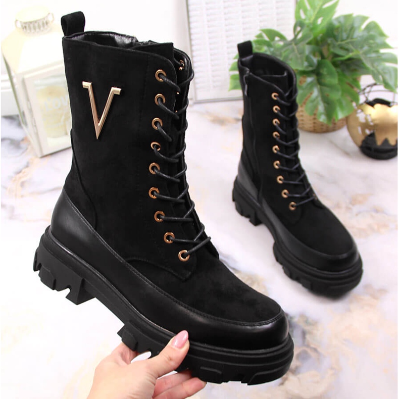 Svarta isolerade stövlar för kvinnor Jezzi JEZ375A 1