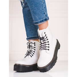 Vita Shelovet-väskor för kvinnor snörade på plattformen 1