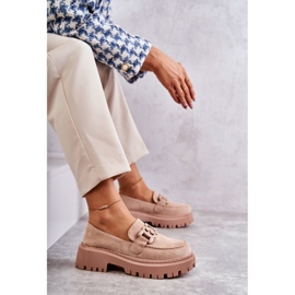 FB2 Dambrogues med prydnad Beige Leeza H8-257 2