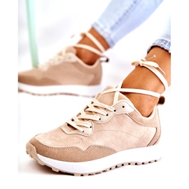 PG1 Sportskor i mocka för kvinnor Beige Nayla 3