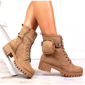 Fångare med ficka, isolerad mocka Jezzi W JEZ370 beige 1