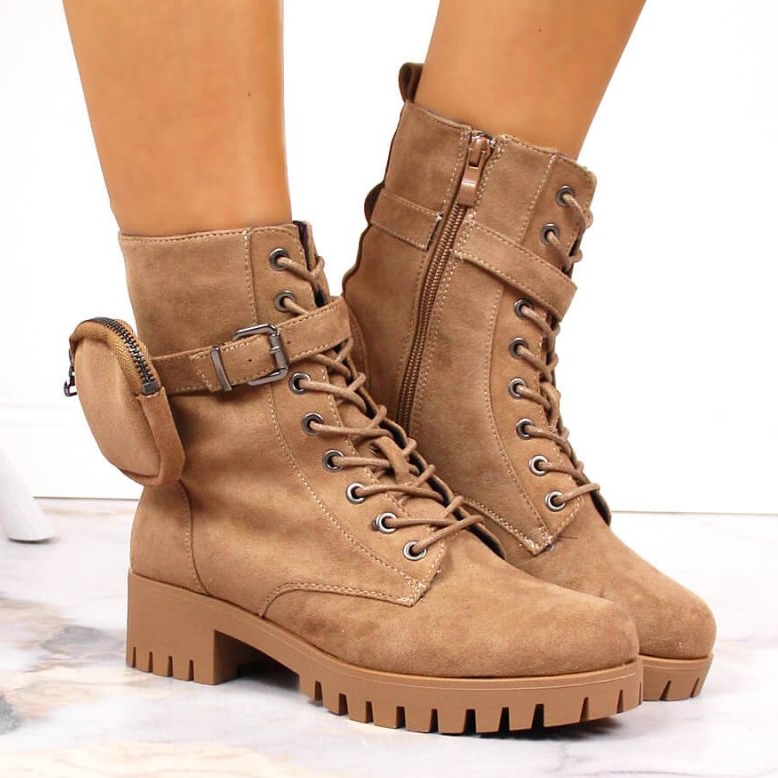 Fångare med ficka, isolerad mocka Jezzi W JEZ370 beige 2