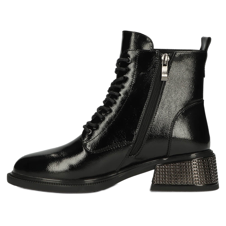 Patentisolerade stövlar med dekorativa isolerade klackar Filippo W PAW384 svart 2