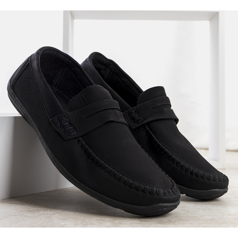 Black Pearse loafers för män svart 1