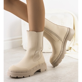 BM Antede stövlar i matt beige 2