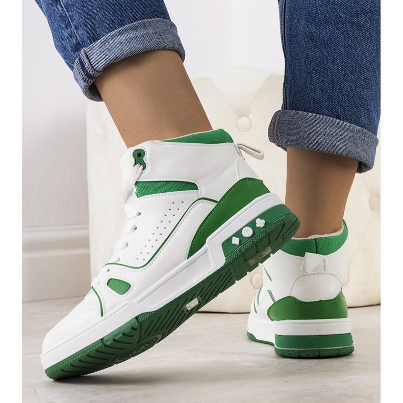 Gröna sneakers för ankeln Megatheo 1