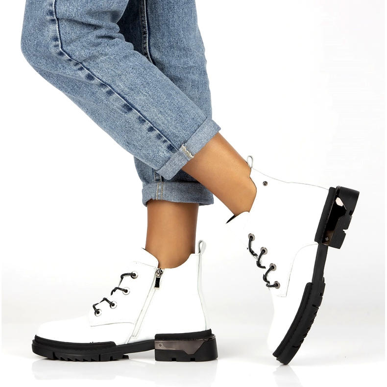 Filippo DBT4173 Isolerade patentstövlar, vita 3