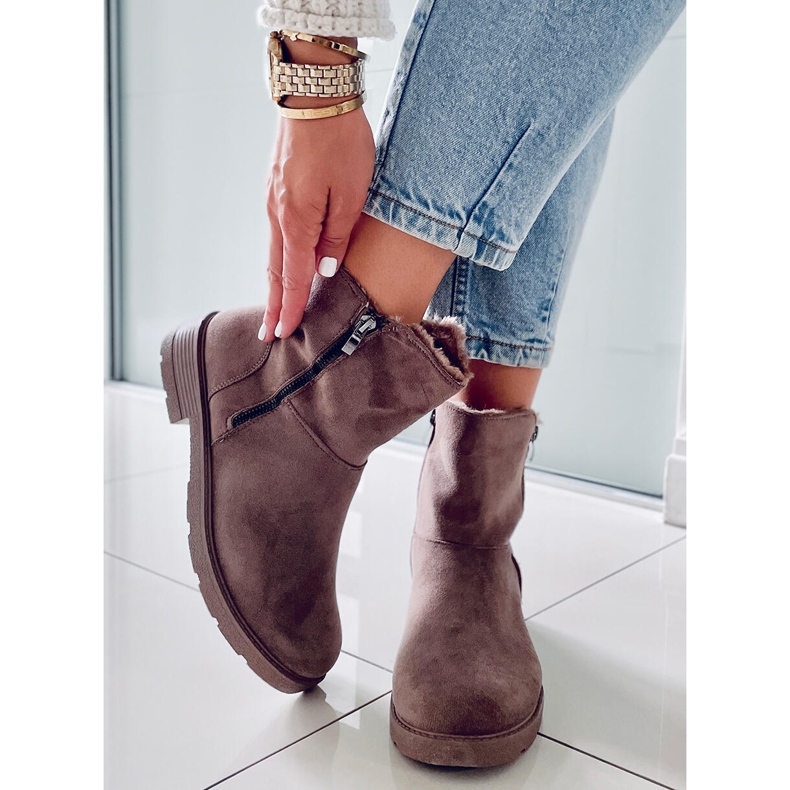 PA1 Kallen Khaki platta stövlar grå 1