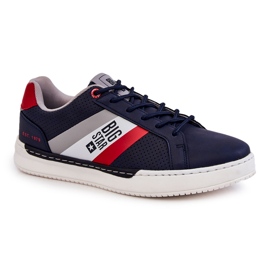 Klassiska sportskor för män Memory Foam Big Star KK174058 Marinblå 1