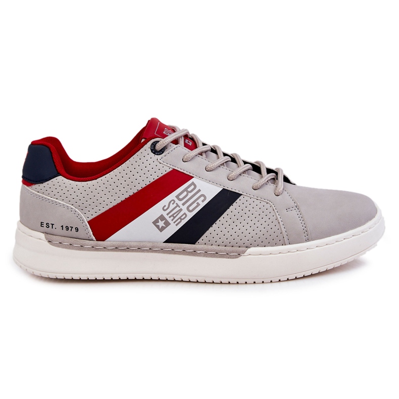 Klassiska sportskor för män Memory Foam Big Star KK174056 Grå 1