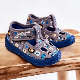 BEFADO S.A. Skor Tofflor Befado Animals 533P020 Grå blå 1