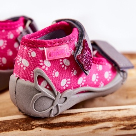 BEFADO S.A. Sandaler Tofflor Befado Kardborrband Paws 242P108 Rosa 2