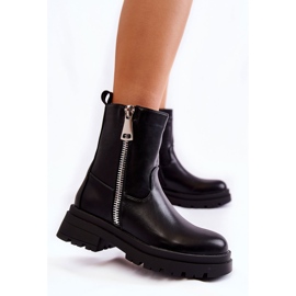 PG1 Damsvarta Jette varma stövlar med dragkedjor 1