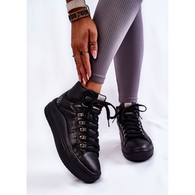 Höga sneakers för kvinnor Cross Jeans KK2R4029C Svart 1