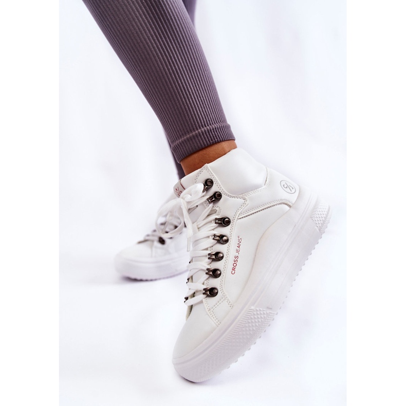 Höga sneakers för kvinnor Cross Jeans KK2R4028C Vit 1