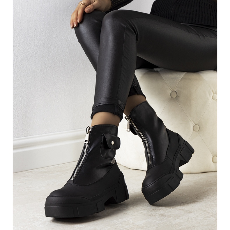 Producent Niezdefiniowany Svarta Vintella-stövlar för kvinnor 1