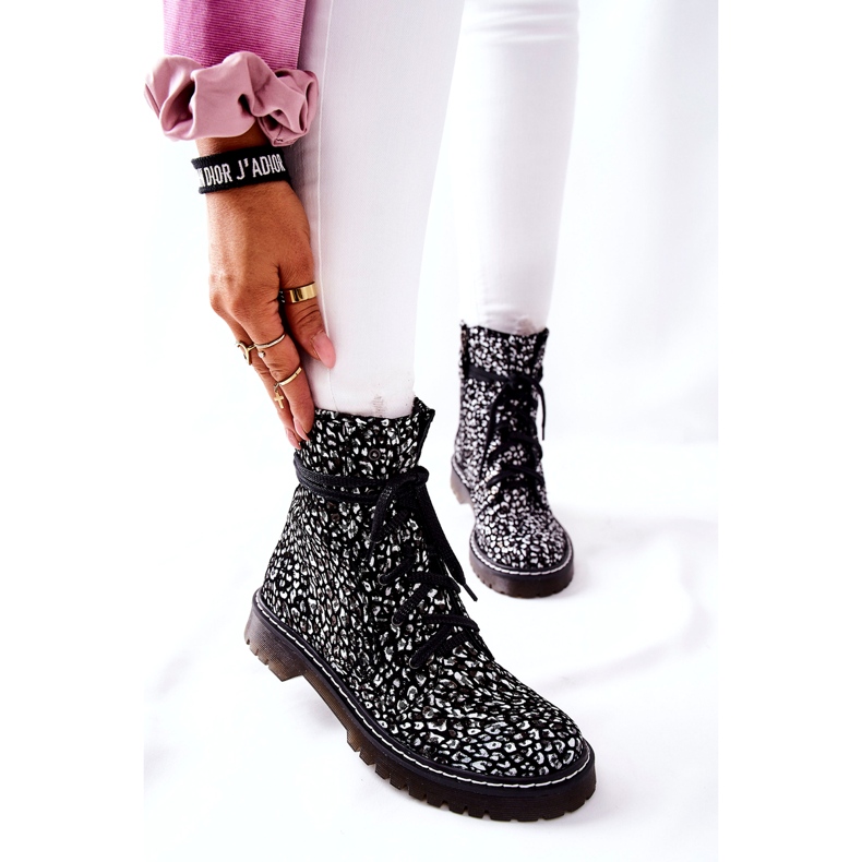 Damskor Glany Workers Maciejka Svart-Vit 01609-48 3