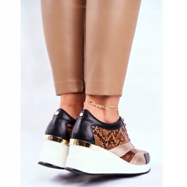 GOE Kvinnors sportskor Sneakers Svart läder GG2N3044 3