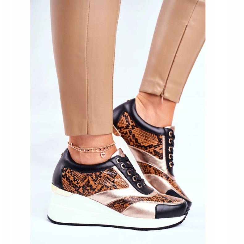 GOE Kvinnors sportskor Sneakers Svart läder GG2N3044 2