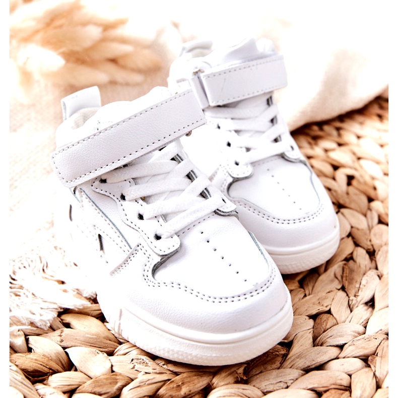 Höga sportskor för barn Vita 1