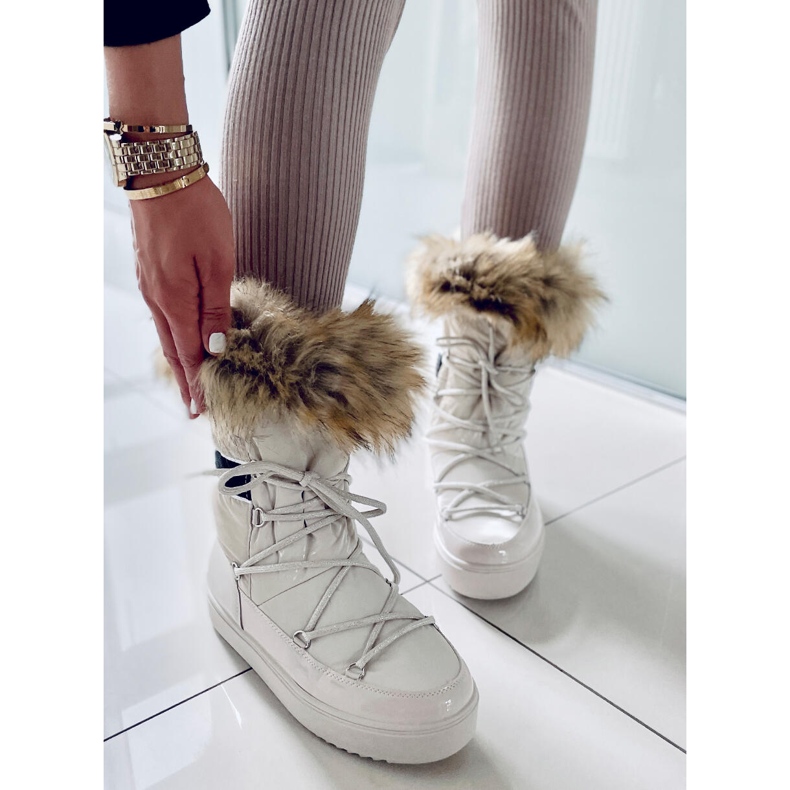 PA1 Amerie snökängor för kvinnor beige 1