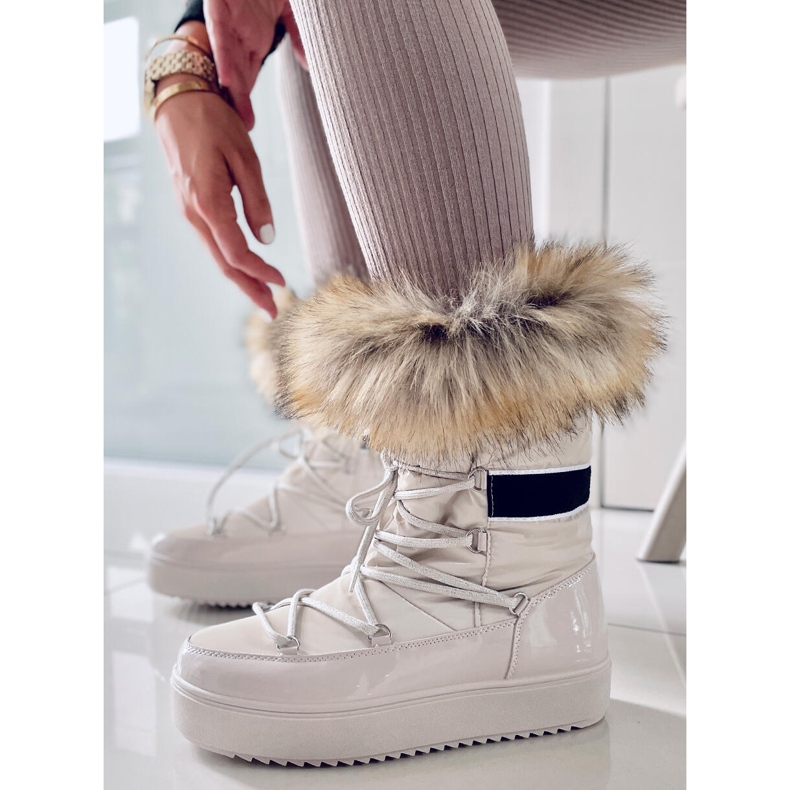 PA1 Amerie snökängor för kvinnor beige 2