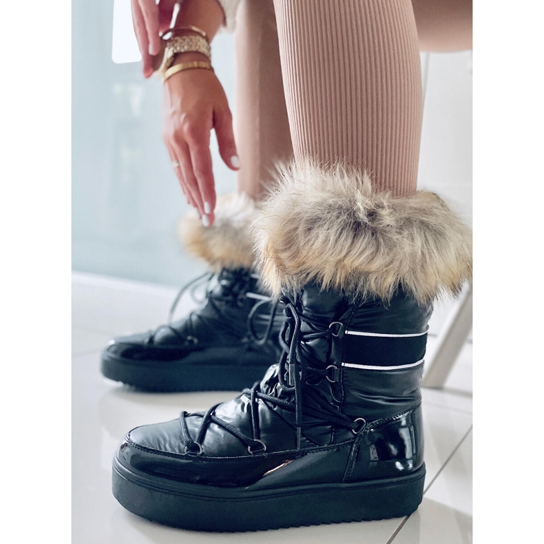 BM Amerie Svarta snökängor för kvinnor 2