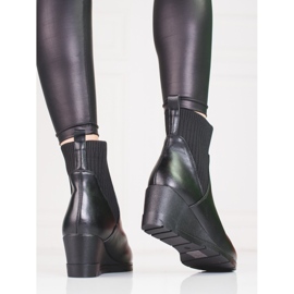 Slip-on stövlar på Shelovet-kilen svart 1