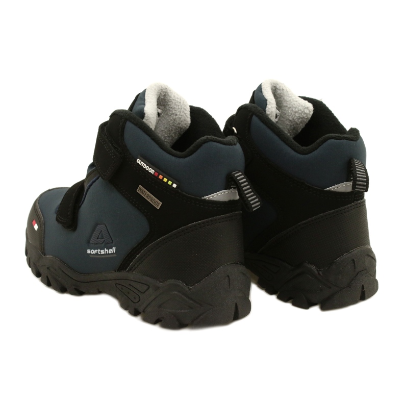 American Club Softshell-stövlar med WT69 Navy-membran svart marinblå 3