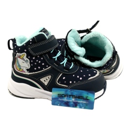 American Club Softshell vattentäta sportskor med en membran RL93/22 marinblå 1