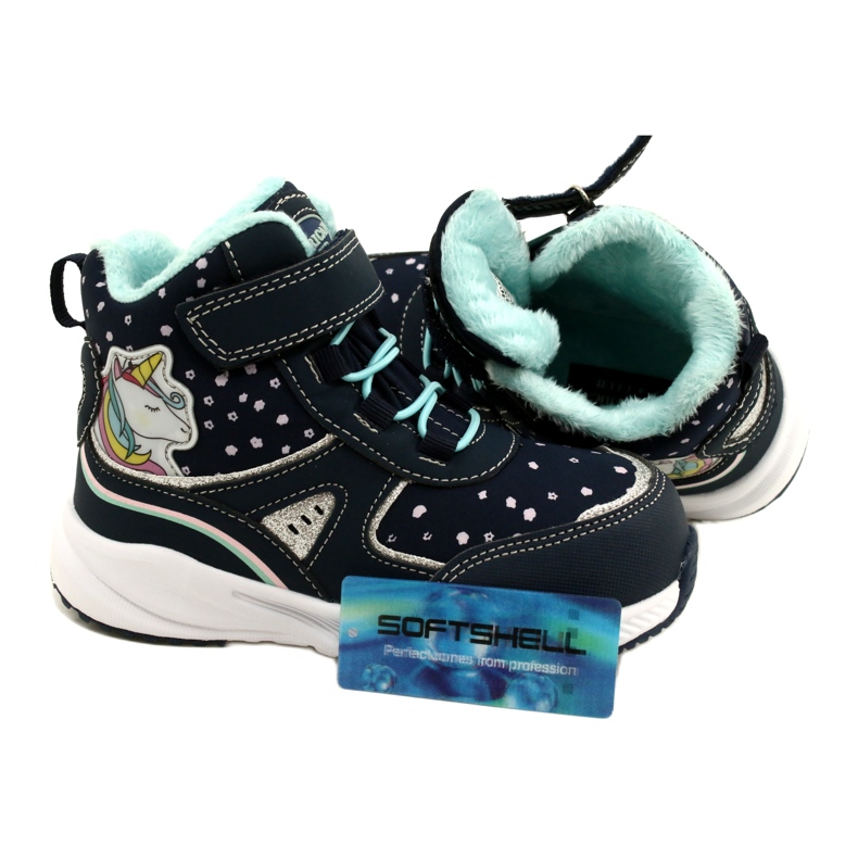 American Club Softshell vattentäta sportskor med en membran RL93/22 marinblå 1