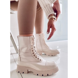 BM Snörstövlar Merced Beige 1