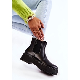 Svarta isolerade Slip-on stövlar Big Star II274101 1