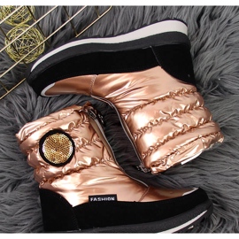 Vattentäta snöstövlar i guld för tjejer Miss gyllene 2