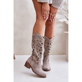 Lewski Shoes Genombrutna mockastövlar Lewski Skor 3170 Cappucino beige 1