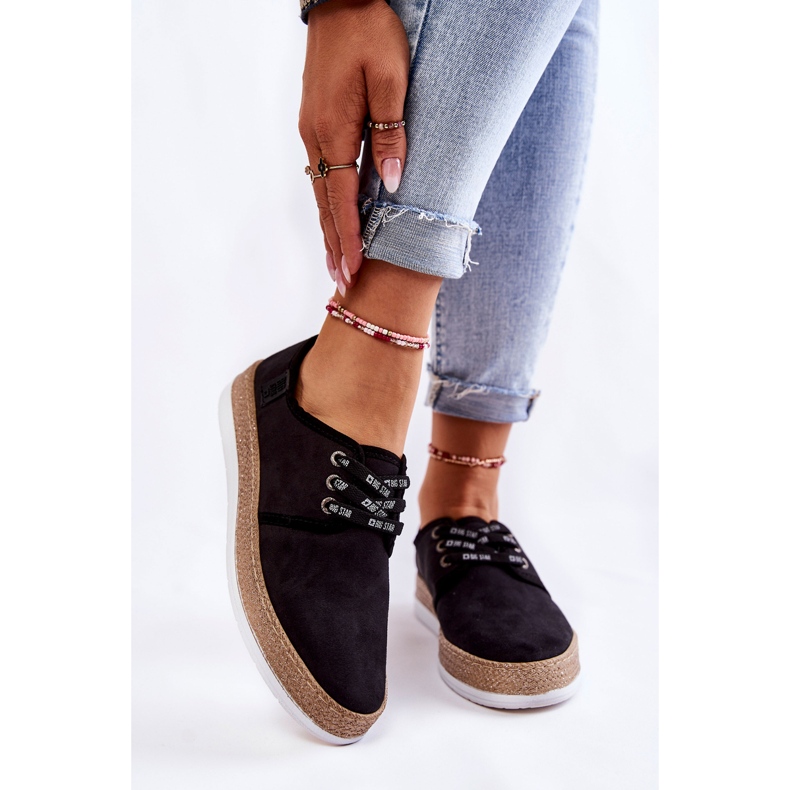 Låga sneakers för damer Memory Foam System Big Star KK276004 Svart 1