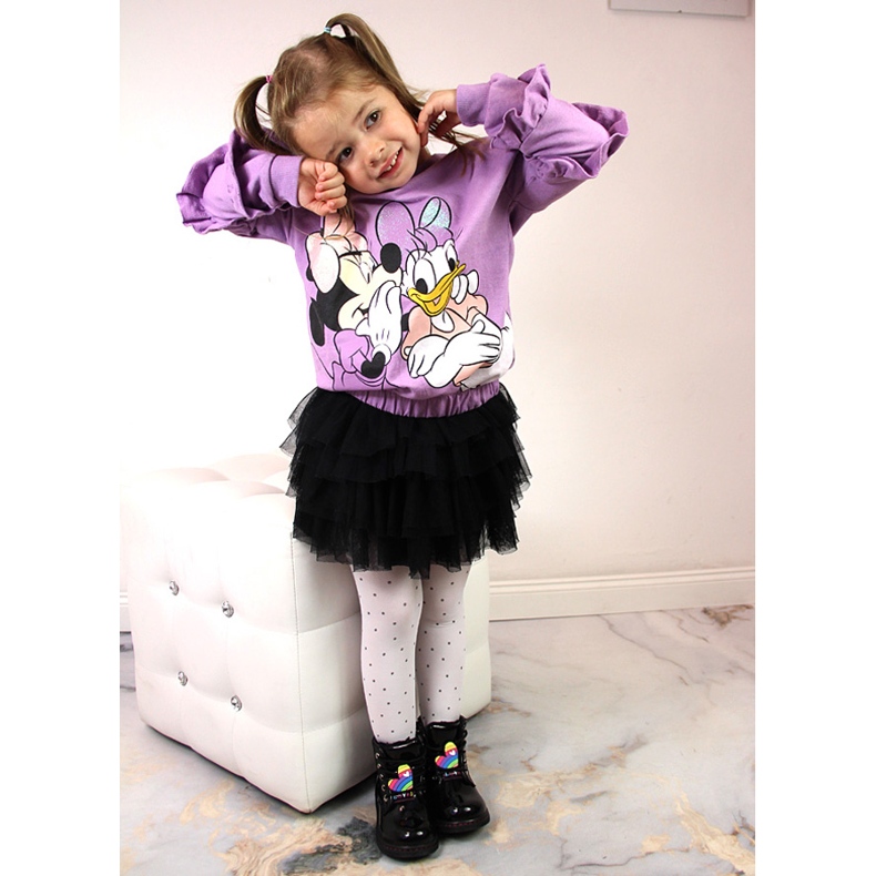 Svarta Miss❤E stövlar för tjejer isolerade med fårull 1