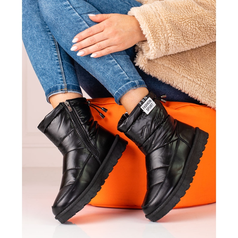 W. Potocki Kvinnors snökängor Potocki med en låg ovandel svart 1