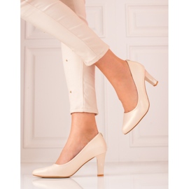 Klassiska Champagne Shelovet pumps beige 1