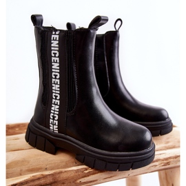 Höga varma stövlar för barn Svart Kimmy 1